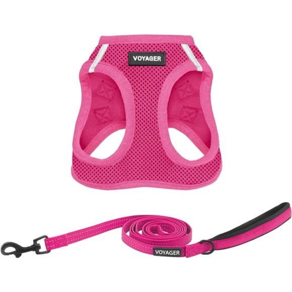 Step-in Air All Weather Mesh Harness and Reflective Dog 5 ft Leash Combo - Picture 1 of 6